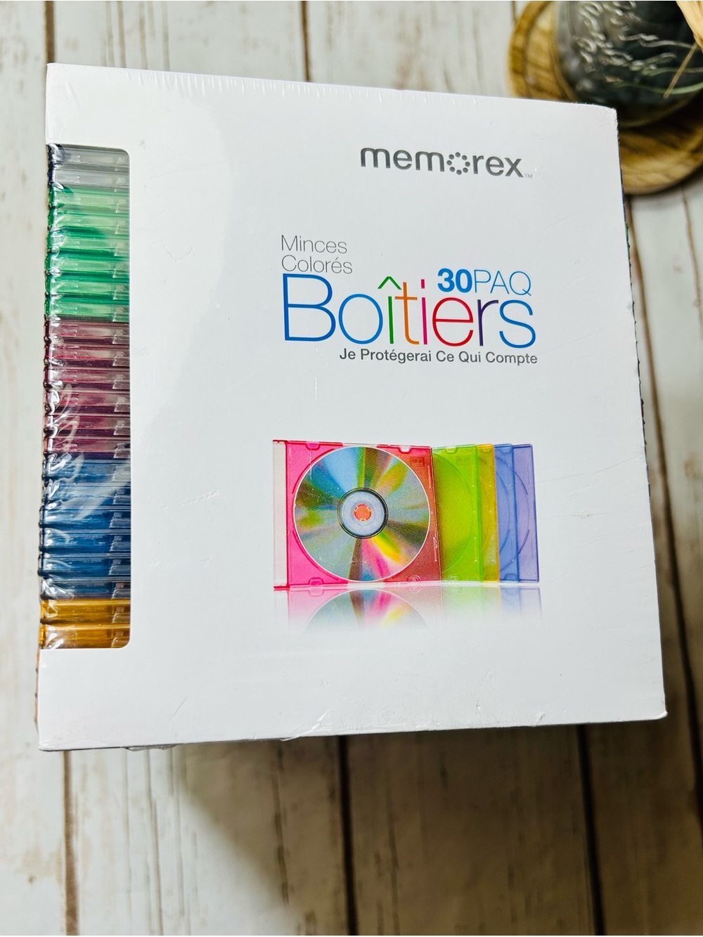Memorex 30-Pack Colored CD Jewel Cases – Multicolor